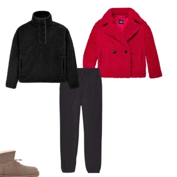 UGG - Short Gertrude Teddy Coat - -L-NWT 💕🧸🧸💕 - Picture 13 of 13